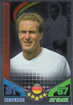 Karl-Heinz Rummenigge Germany 2010 World Cup Match Attax Star Legend #SL
